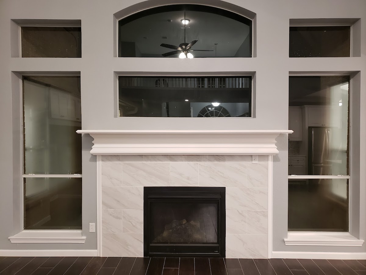 Marble Fireplace Surround & Living Room Finish